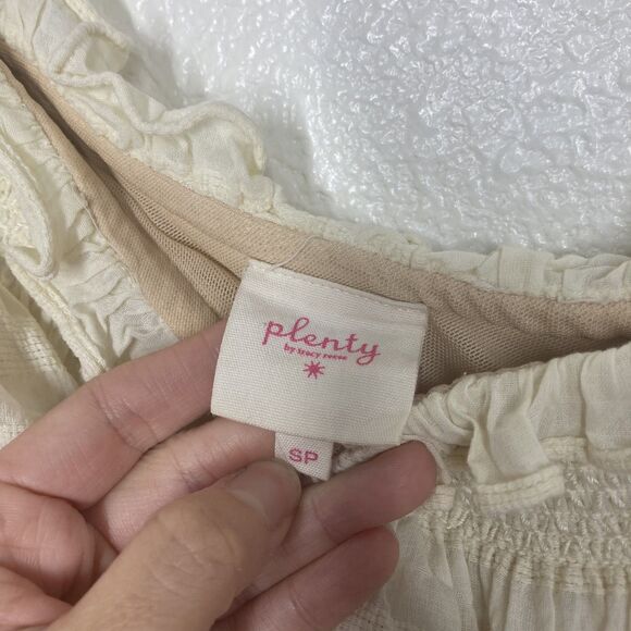 Plenty by Tracy Reese Dress Womens Small Embroidered Floral Boho Summer Pockets - Picture 14 of 16